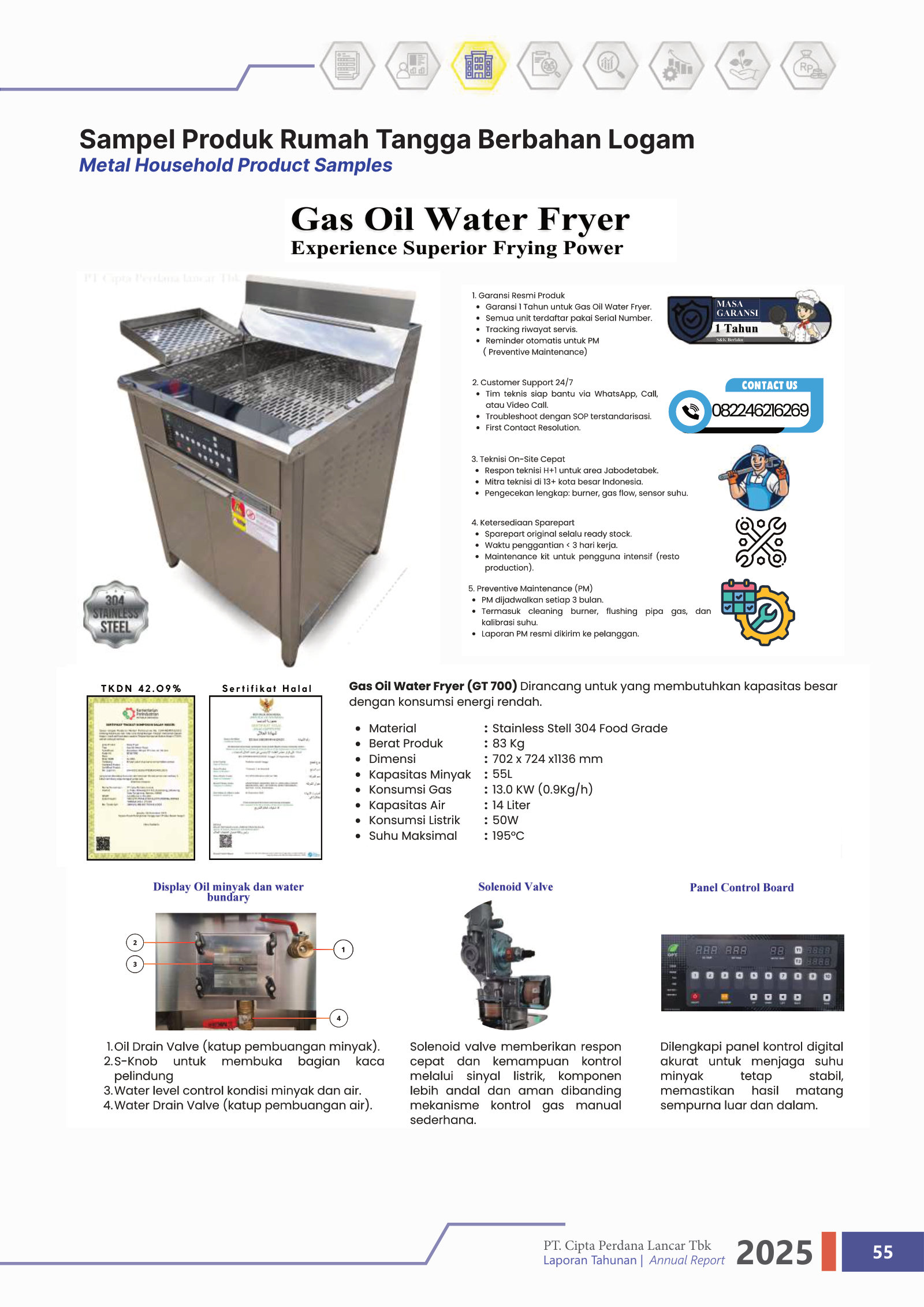 Gas Oil Water Fryer (GT700): the gas/electric industrial fryer that anchors PART's push into food-service equipment.